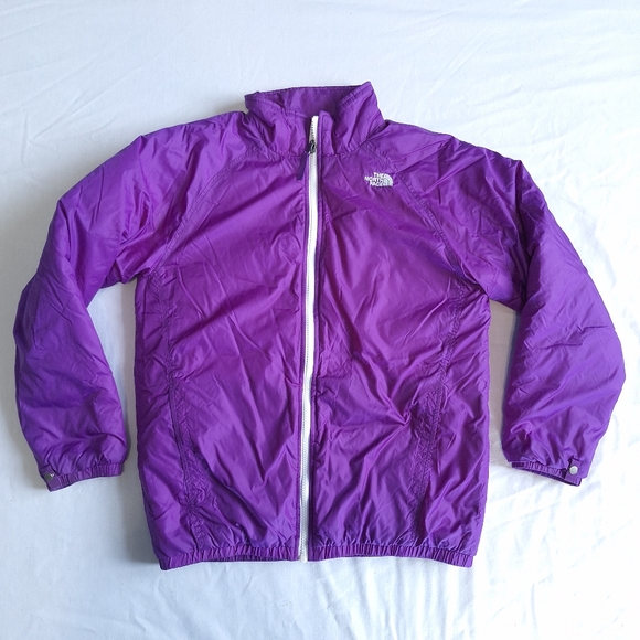 North Face Girls Purple Lightweight Insulated Jacket, XL/ 18 - Picture 1 of 14